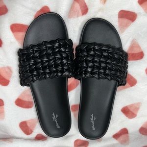 Woven Slide Sandals